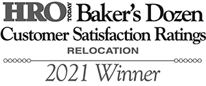 HRO Today's Baker's Dozen Customer Satisfaction Ratings Relocation 2021 Winner