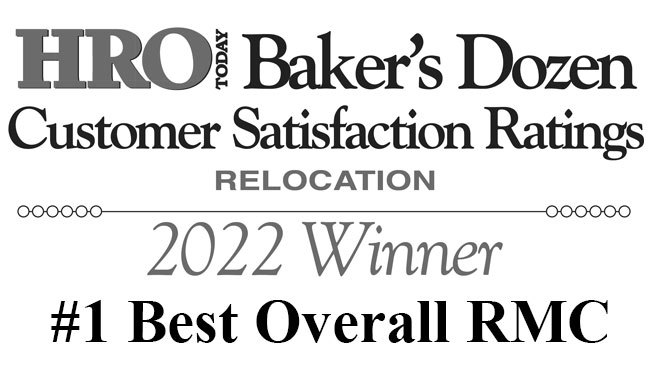 HRO Today's Baker's Dozen Customer Satisfaction Ratings Relocation 2022 Winner