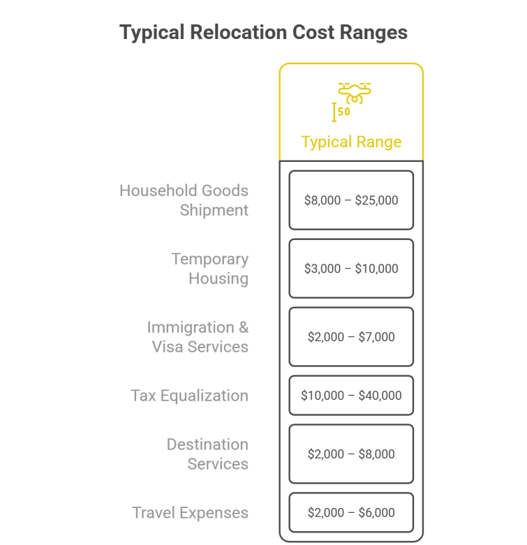 typical relocation cost ranges