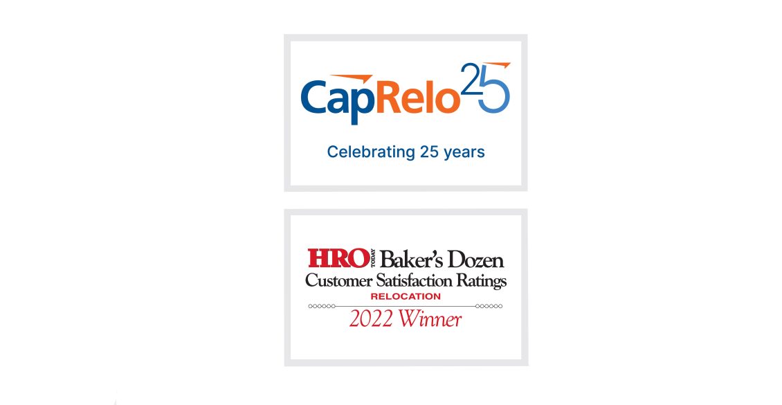 CapRelo Anniversary and HRO Today Win header