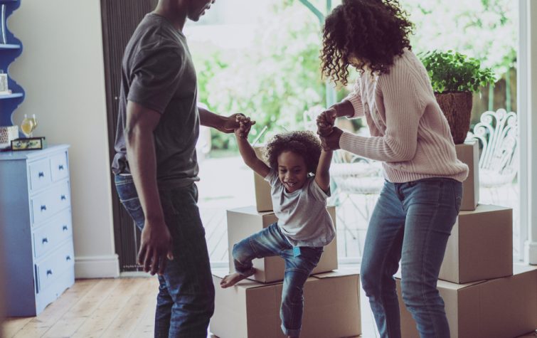 Family moving home