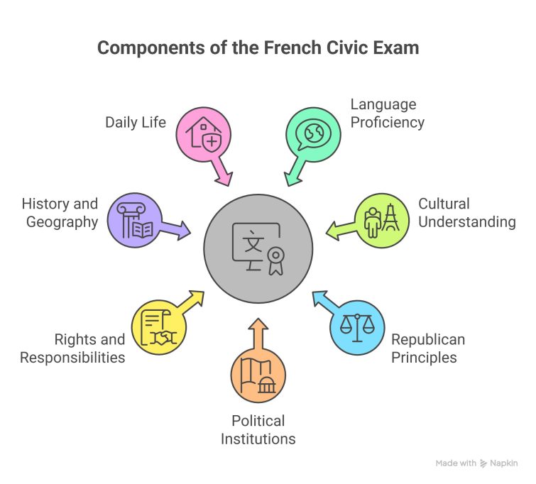 France now requires many foreign nationals to demonstrate both language proficiency and cultural understanding through a formal civic exam.