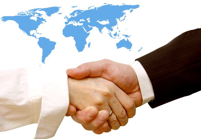 handshake with world