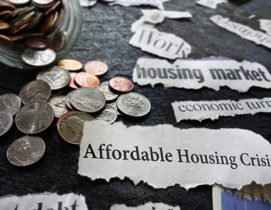 Affordable housing crisis headline representing the impact of the US housing shortage on corporate relocation programs